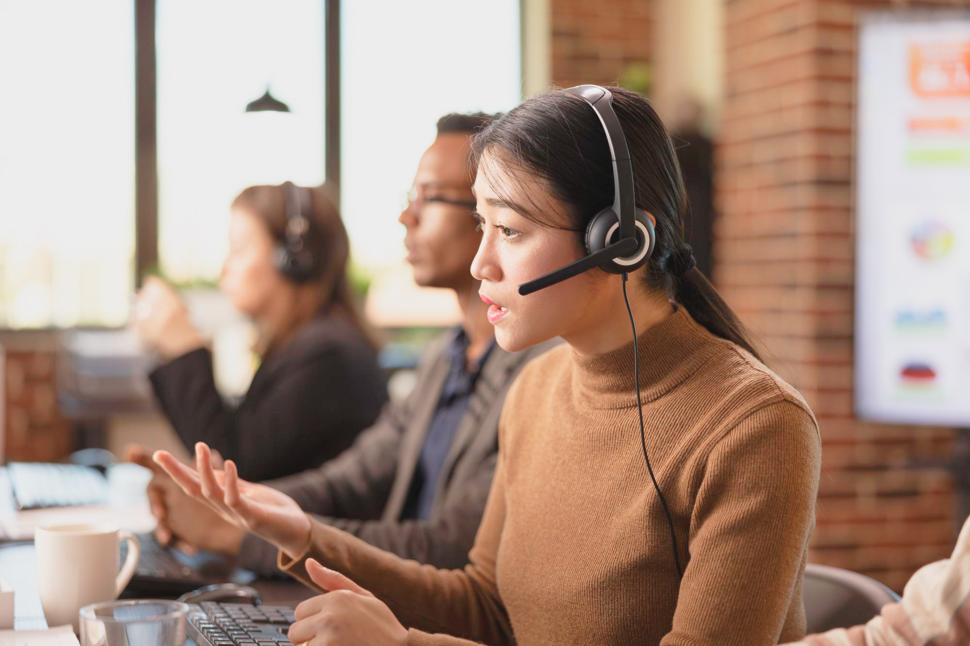 専属担当者によるサポートの様子